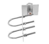 VINTORKY Soporte de Base en Aleación para Antena Forma, Fácil Instalación y Ajuste para Vehículos y Hogares, Componentes Metálicos Plateados