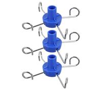 VINTORKY Soporte de Infusión 3 Ganchos Verticales de Acero Inoxidable para Uso Hospitalario, Colgador Resistente para Portabotellas de Infusión