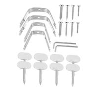 VINTORKY Soporte para Jamón De Acero Inoxidable, Accesorios para Jamonero Italiano, Estante para Colgar Jamones, Práctico y Desmontable, Adecuado para Hotel y Barbacoa, Juego De 2 Piezas