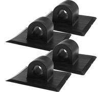 VINTORKY Soporte para Propulsor de Kayak Negro, 4 Piezas, Soporte de Fijación Resistente a Rayos UV, Compatible con Propulsores Externos para Pesca y Navegación al Aire Libre