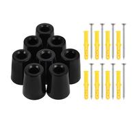 VINTORKY Soporte Vertical para Pared de Snowboard y Esquís Tornillos, 8 Ganchos de Silicona Resistentes y Montaje Seguro, Organizador Compacto para Almacenamiento Interior de Deportes