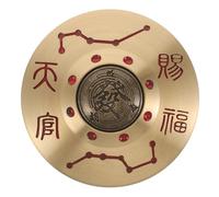 VINTORKY Spinner de brújula Mahjong - Juguete Giratorio de latón Feng Shui para la Riqueza - Decoración giratoria de Escritorio para Oficina como Amuleto de Dinero Que trae bendiciones de