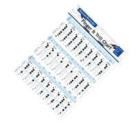 VINTORKY Tabla De Acordes De Clarinete Para Principiantes Guía De Dedos y Notas Tabla De Clarinete Práctica Útil Para Aprender Música Póster De Acordes Musicales