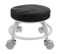 VINTORKY Taburete Giratorio Ruedas para Pedicura Profesional y Masaje en Salón de Belleza, Asiento Ergonómico Portátil Movilidad Flexible Color Aleatorio