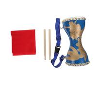 VINTORKY Tambor De Cintura Chino De Piel De Vaca Instrumento De Percusión Para Adultos y Niño Niña Para Bailes y Celebraciones Incluye Bastones y Correa