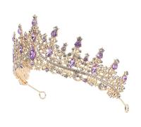 VINTORKY Tiara De De Imitación De Estilo Barroco, Accesorio Para El Cabello De Boda, Adecuado Para Damas De Honor, Fiestas De Cumpleaños De Novias, Día De La, Acción De