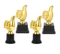 VINTORKY Trofeo de Pulgar para 4 Piezas de Plástico Divertido Premio Concurso Obsequio Festivo Decoración Escritorio Juguete Recompensa Infantil
