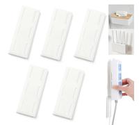 Vintree 5 Auto Adhesivo Fijador Power Strip Soporte para Regleta De Enchufes Montado En la Pared Sin Orificios Se Puede Utilizar En Cajas De PañUelos Enrutadores InaláMbricos Enchufe De Pared Fijo