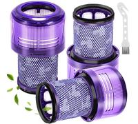 Vinuwu 3 Piezas Filtro Compatible con Dyson V12 Detect Slim Absolute Extra Total Clean Motorhead Complete Clean Aspiradora, Filtros de Repuesto Accesorios, Pieza de repuesto n.° 971517-01