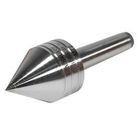 VINWOX Centro vivo con punta de carburo de torno de madera, vástago cónico morse de 2 m, punta de carburo de 8 mm con punta de 60 grados