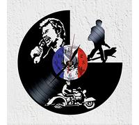 VINY WOODY Cantante Actor Frances Reloj de Pared Grande Reloj de Disco de Vinilo Le Taulier Reloj Nuevo Decoracion de Pared Regalo Original French Elvis