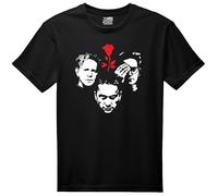 VINY WOODY Enjoy de Silence Camiseta Gráfica Unisex de Algodón, Negro, Estilo Casual, Diseño Musical Rock Electronico, Cuello Redondo, (FR/ES, Letras, L, Regular, Regular, Negro)