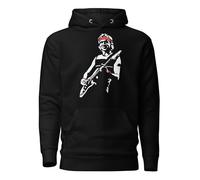VINY WOODY Mark Knopfler Sudadera con Capucha, Diseño Gráfico Guitarrista, Unisex, Negro, Manga Larga, Bolsillo Canguro (FR/ES, Letras, XL, Regular, Regular, Negro,XL)