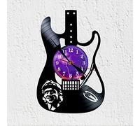 VINY WOODY Reloj De Disco De Vinilo Silueta Guitarra Mark Freuder Knopfler Decoracion