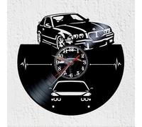 VINY WOODY Reloj de Pared Disco de Vinilo Silueta Gran Turismo Coche Deportivo Popular