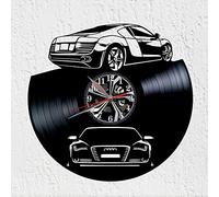 VINY WOODY Reloj de Pared Grande Automovil Deportivo Reloj de Disco de Vinilo Reloj Nuevo Decoracion de Pared Regalo Original Coche de Alta Gama
