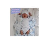 (Vinyl Boy Body Doll) 43cm Reborn Baby Silicone tela tela de vinilo muñeca ya terminada Piel Pintada 3d
