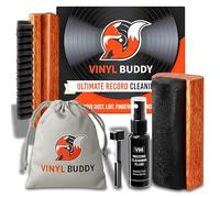 Vinyl Buddy Kit de Limpieza de Discos Echo: Cepillo de Terciopelo, solución de Limpieza de lápiz Capacitivo de Microfibra, Bolsa de Almacenamiento