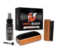 Vinyl Buddy Ultimate kit de limpieza de discos de vinilo | Incluye: Limpiador de discos, cepillo de terciopelo, cepillo de microfibra, lαpiz σpti
