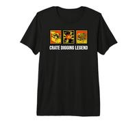 Vinyl Record Collector Crate Digging Legend Camiseta Premium