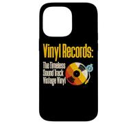 Vinyl Records The Timeless Sound Track Vintage Vinyl Carcasa para iPhone 14 Pro Max