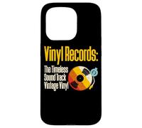 Vinyl Records The Timeless Sound Track Vintage Vinyl Carcasa para iPhone 15 Pro