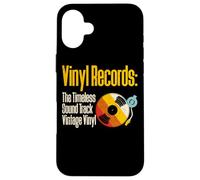 Vinyl Records The Timeless Sound Track Vintage Vinyl Carcasa para iPhone 16 Plus