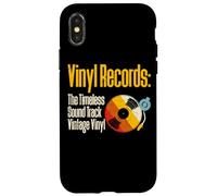 Vinyl Records The Timeless Sound Track Vintage Vinyl Carcasa para iPhone X/XS