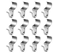 Vinyl Siding Hooks - 12 Pack Stainless Steel | No-Drill Clips for Outdoor | Durable Rust-Resistant Material, Easy Installation, Multi-Purpose Design, for Wreaths, Decor, Lights, Gutters, Patios