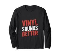 Vinyl Sounds Better Analog Music Collector Appreciate |- Manga Larga
