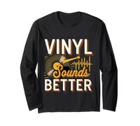 Vinyl Sounds Better Analog Music Collector Appreciate -- Manga Larga