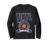 Vinyl Sounds Better Analog Music Collector Appreciate Manga Larga