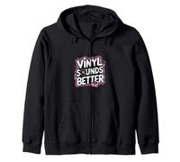 Vinyl Sounds Better Analog Music Collector Appreciate |---- Sudadera con Capucha