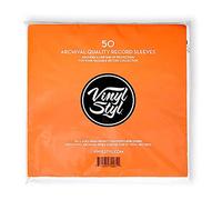 Vinyl Styl® Fundas Interiores de Calidad de Archivo de Discos de Vinilo de 12 Pulgadas, Paquete de 50