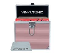 Vinyl Tonic Estuche de almacenamiento de vinilo con paño, 17,8 cm o 30,5 cm, 3 colores a elegir, rose gold, small, Maletín