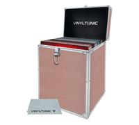 Vinyl Tonic - Maletín de Vinilo con paño, 17,8 cm o 30,5 cm, 3 Colores a Elegir, Oro Rosa 30,5 cm, 12 tum, Maletín