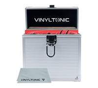Vinyl Tonic Estuche de almacenamiento de discos de vinilo de 12 pulgadas, Plata 17,78 cm, Maletín