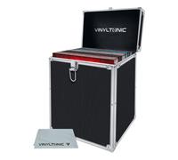 Vinyl Tonic Caja de almacenamiento de vinilo LP de 7 o 12 pulgadas con tela, 3 colores para elegir, negro 30,5 cm, maletín