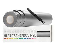 VinylRus Vinilo de transferencia de calor, 30,5 x 7,6 m, para camisas, vinilo HTV para silueta Cameo, Cricut, fácil de cortar y maleza
