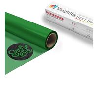 VinylRus Vinilo de transferencia de calor verde de 12 pulgadas x 6 pies, vinilo 3D para planchar para camiseta, rollo de vinilo HTV para Silhouette Cameo, Cricut Air o Maker, fácil de cortar y