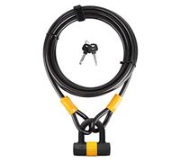 VINZ Kinabalu Candado de Cable | Antirrobo para Bici Casco Patinete Electrico Muebles de Jardín | Candado de Doble Bucle ø12mm - 5 Metros