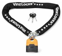 VINZ Makalu Candado de Moto | Antirrobo con Llave | Homologada ART 4 | Testado Acero Endurecido ø11mm | Candado de Cadena/Cadena de cerradura para Motos & Scooters - 150cm