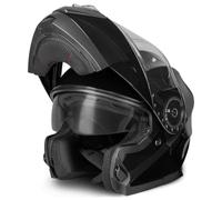 VINZ Santos Casco Modular con Visera Solar | Casco Moto & Scooter & Ciclomotor | ECE 22.06 Homologado | En Tamaño XS - XXL | para Hombre y Mujer - Negro