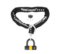 Vinz Trivor Chain Lock Art 4 | Loop Chain Locker Lock | Motorcycle Lock Scooter Lock U-Lock | 120-300 cm (3m) x ø10,5mm (150cm) (150 cm)
