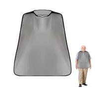 VINZOR Babero para Adultos Mayores Impermeable, Babero de TPU Reutilizable, Protección Anti-Grasa, Fácil de Limpiar, Ideal para Personas Mayores, Cuidados a Domicilio, Comida Cómoda y Sin Manchas