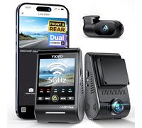 VIOFO A229 Plus 2K + 2K Dual STARVIS 2, HDR Delantero Trasero Dashcam Coche, Control de voz y 5 GHz Wi-Fi Wifi, GPS ultrapreciso, visión nocturna 2.0, LCD grande de 2,4 pulgadas, salida de voz, 512 GB