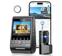 VIOFO A329 2CH 4K 60FPS/HDR 30FPS + 2K Dasham Antes y Después, Sensores Wi-Fi 6 Autokamera Double STARVIS 2, Filtro CPL Frontal, Modo de Estacionamiento Amortiguador, Altavoz SSD de 4TB máximo Externo