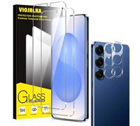 Viojrlra 2+2 Piezas Protector Pantalla para Samsung Galaxy S25 5G, 2 Cristal Templado + 2 Protector Camara, Dureza 9H, HD Clara, Anti Arañazos, Sin Burbujas,Ultra Resistente,para Samsung S25 5G 6.7"