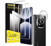 Viojrlra 2+2 Piezas Protector Pantalla para Xiaomi Redmi Note 14 PRO 5G/Poco X7 5G, 2 Cristal Templado + 2 Protector Camara, Dureza 9H, HD Clara, Anti Arañazos, Sin Burbujas,Ultra Resistente,6.67"