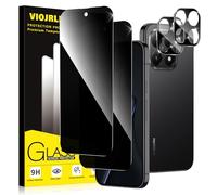 Viojrlra Protector Pantalla Privacidad para Xiaomi 15T/Xiaomi 15T Pro con Protectora Camara,Dureza Ultra Duradera Top 9H Cristal Templado Antiespia,HD Trasparente,Sin Burbujas,2+2 Piezas